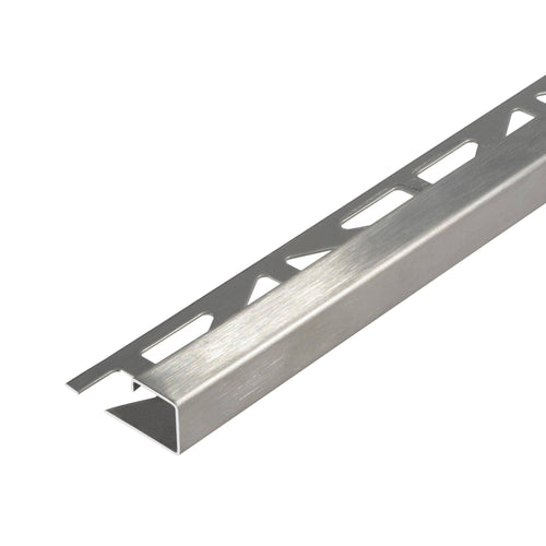 DURAL end profile SQUARELINE stainless steel (V2A/304) brushed with protective film 12.5mm 300cm