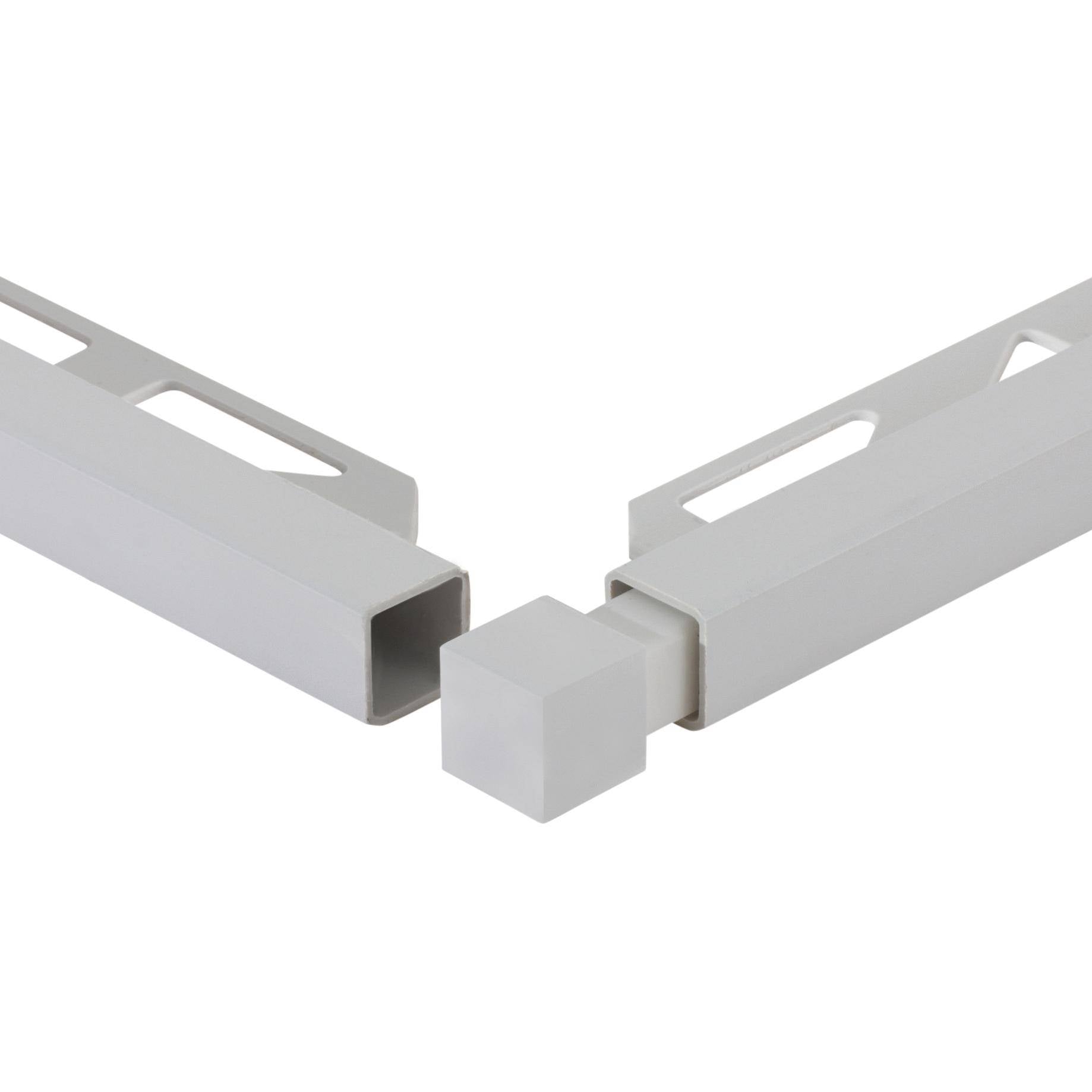 DURAL Innen- und Außenecke SQUARELINE PVC silbergrau 9mm