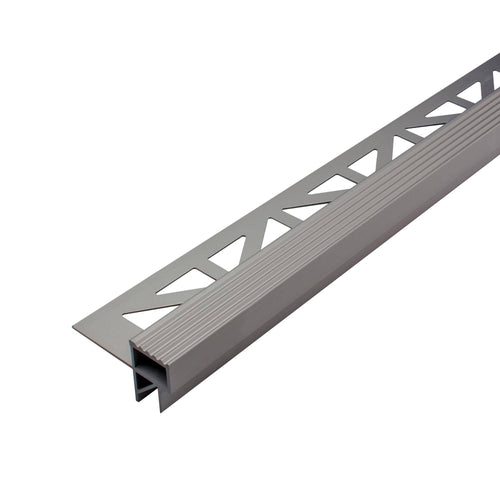 DURAL basisprofiel SQUARESTEP LED aluminium geanodiseerd titanium 11mm 150cm