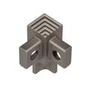 DURAL binnenhoek SQUARESTEP aluminium geanodiseerd titanium 9mm