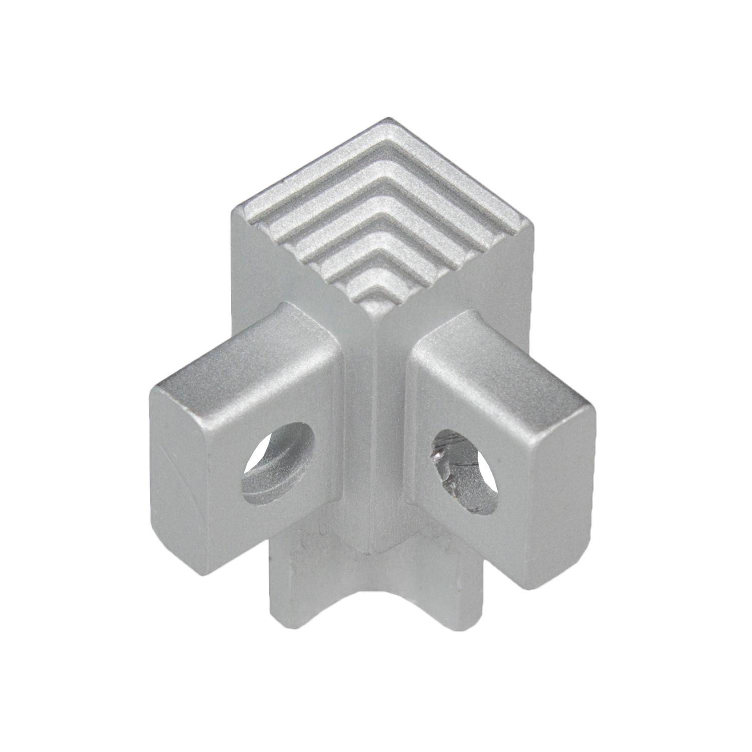 DURAL inside corner SQUARESTEP aluminium anodised silver 11mm