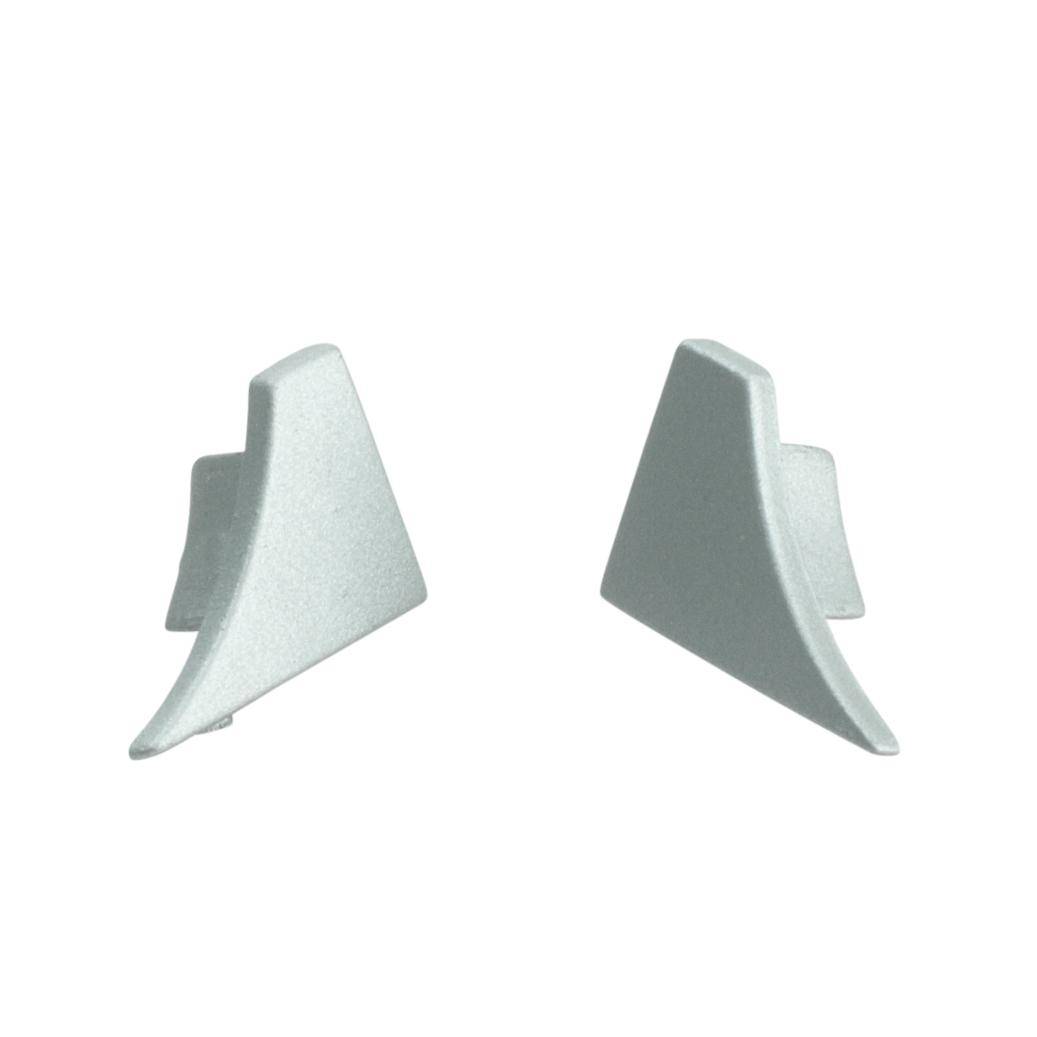 DURAL end cap left T-COVE die-cast metal powder-coated white 16mm