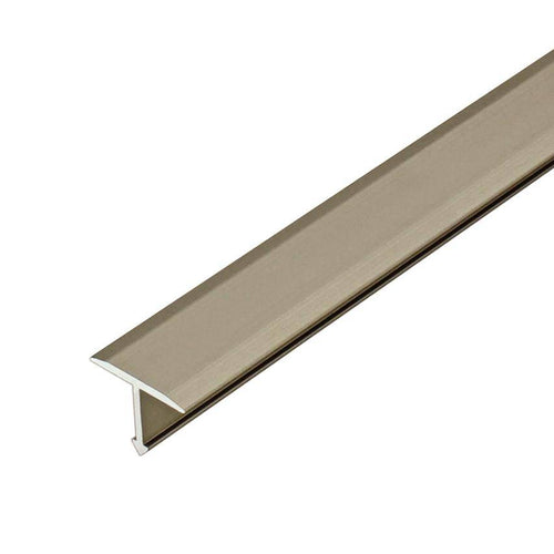 DURAL cover profile suitable for Z-Flex Curver T-FLOOR aluminium anodised titanium 7mm 250cm