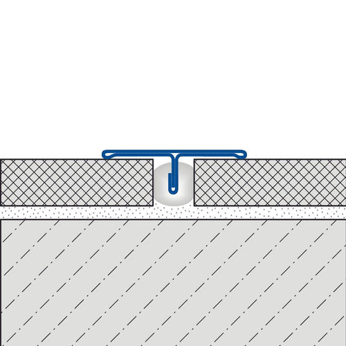 DURAL cover profile T-FLOOR stainless steel (V2A/304) silver fine grinding with protective film 7mm 250cm