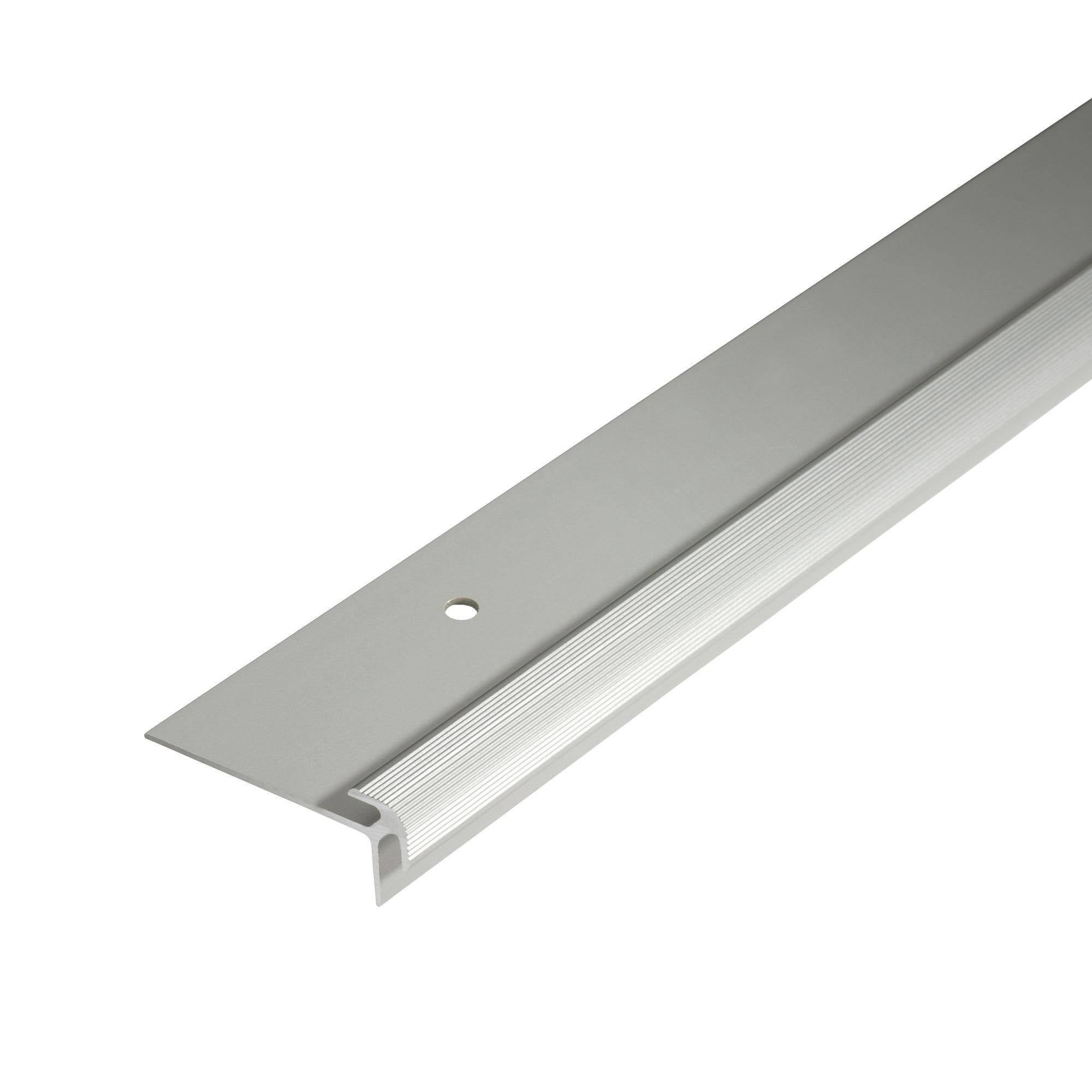 DURAL stair tread profile DURASTEP JUMBO aluminium anodised silver 3.5mm 300cm