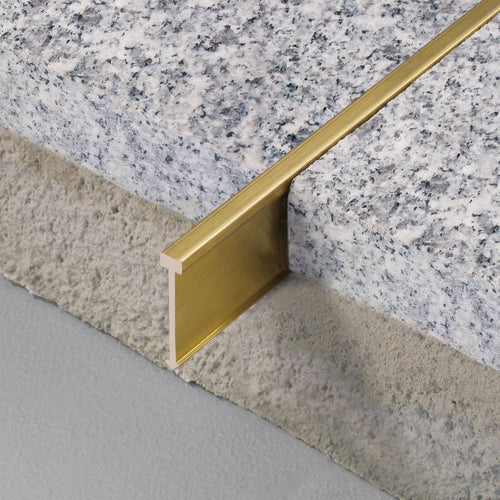 DURAL separating profile TERRAZZO brass natural 10mm 250cm