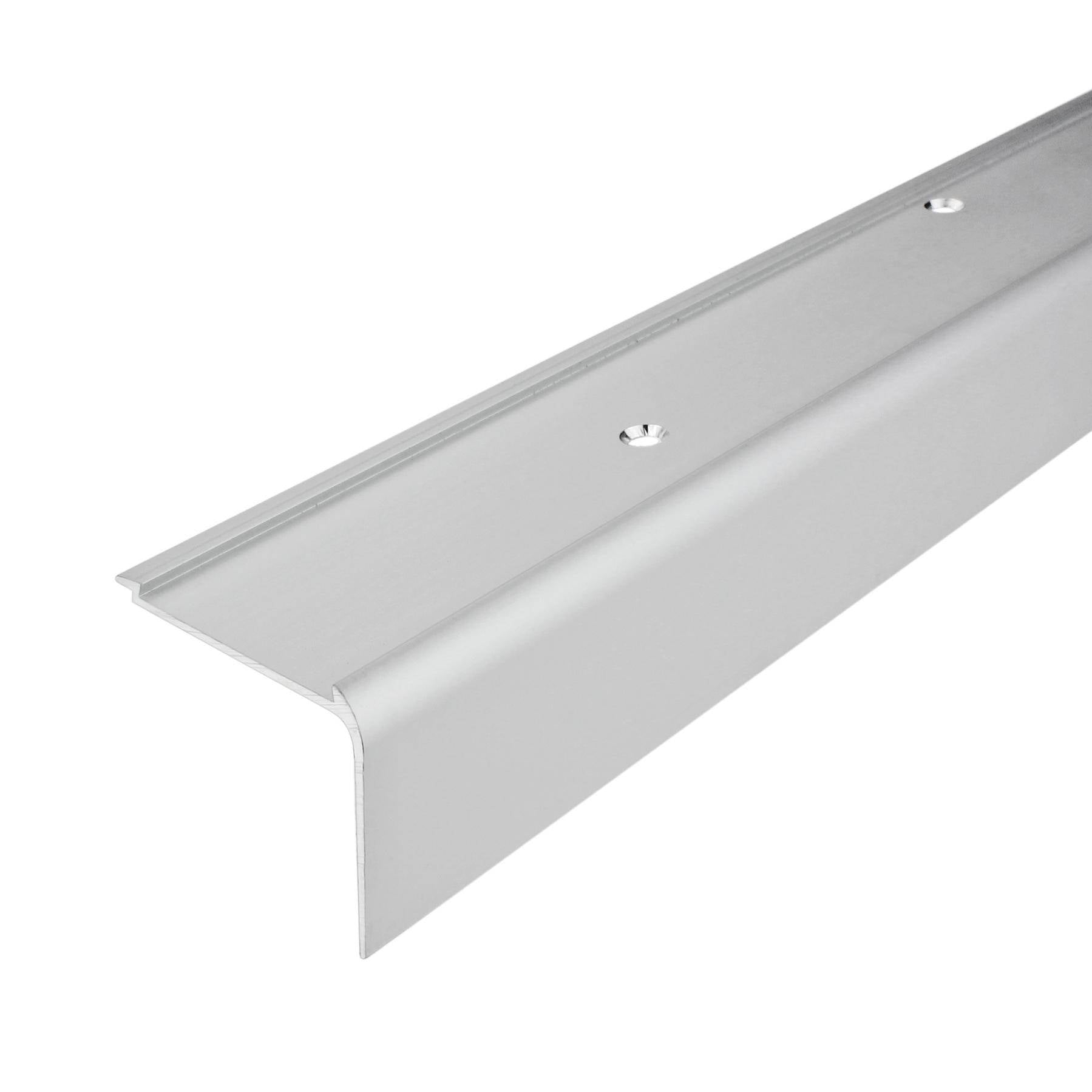 DURAL Treppenstufenprofil für 1 x Einlage 43 mm TREDSAFE Aluminium eloxiert silber 44mm 250cm