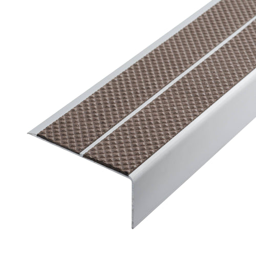 DURAL stair tread profile TREDSAFE aluminium anodised silver 8mm 250cm