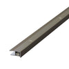 Abschlussprofil TRIFLOOR BORDER Aluminium eloxiert titan 45490mm 100cm