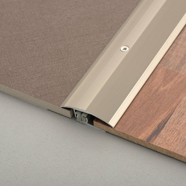 DURAL verstelprofiel TRIFLOOR TRANSITION aluminium geanodiseerd titanium 45490mm 100cm