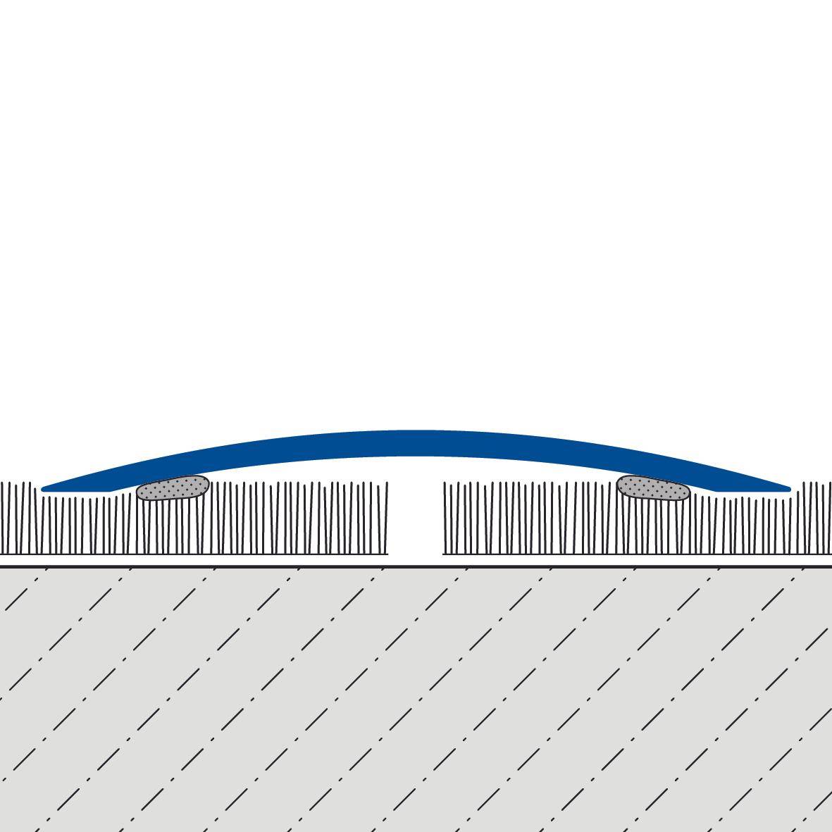 DURAL Übergangsprofil UNIFLOOR STANDARD Aluminium hochglänzend natur 100cm